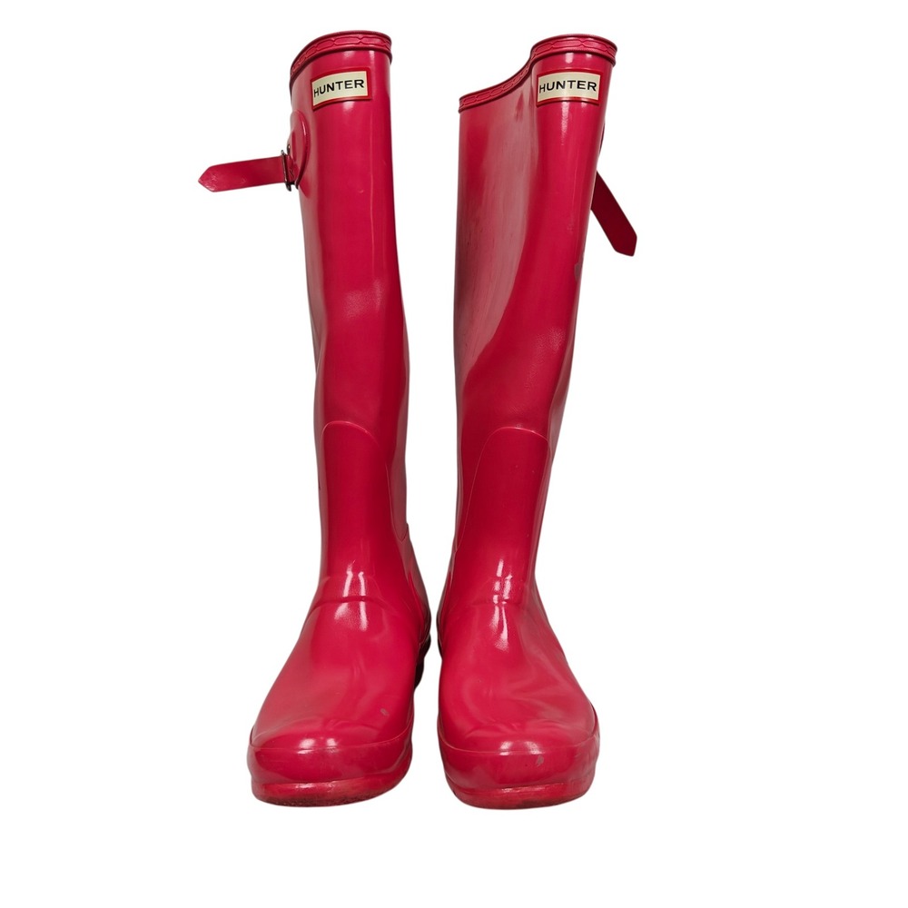 Hunter Original Tall Rain Boots Pink Waterproof WFT1000RGL Womens 9 US 7 UK - Picture 3 of 6